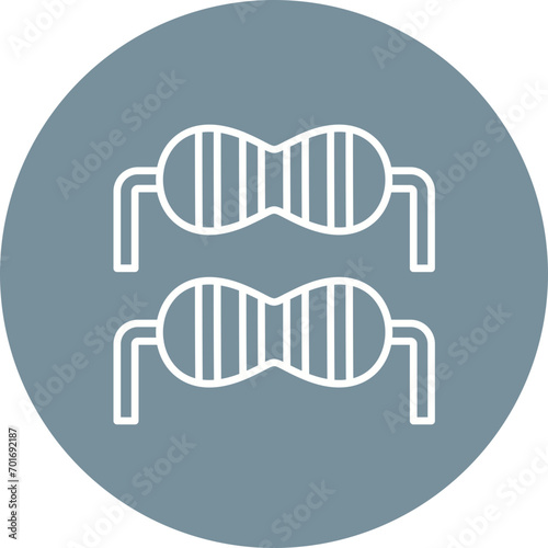 Resister Line Color Icon