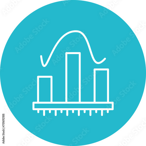 Histogram Line Color Icon