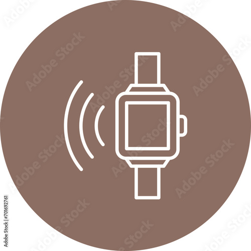 Smart Watch Line Color Icon