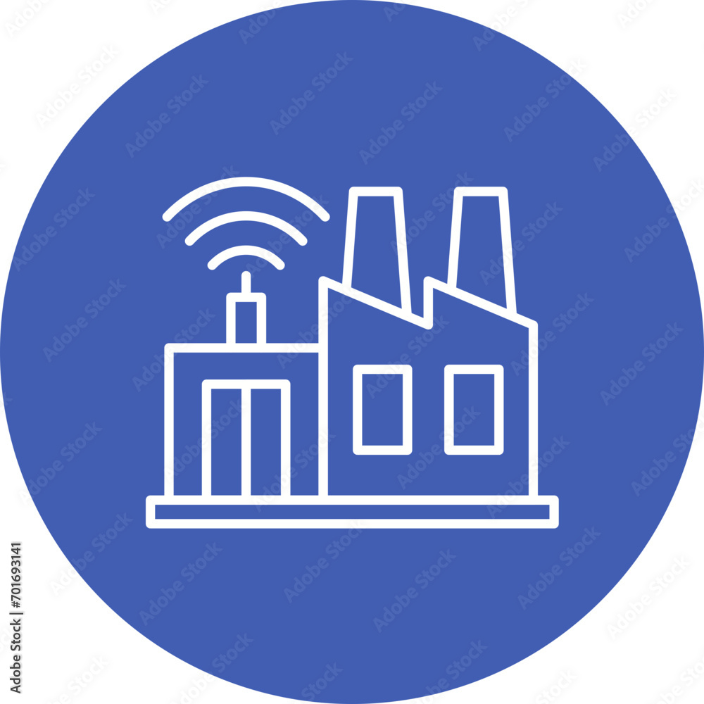 Smart Industry Line Color Icon Smart Industry Line Color Icon