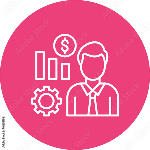 Trader Line Color Icon