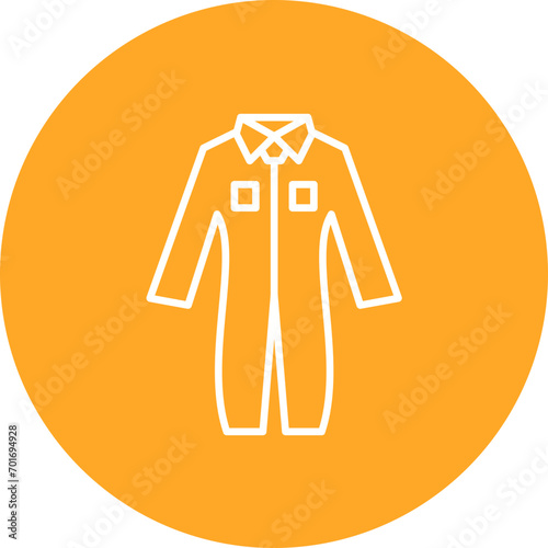 Coveralls Line Color Icon
