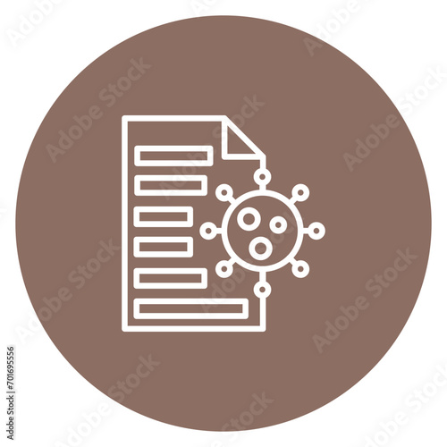 Covid Regulations Line Color Icon