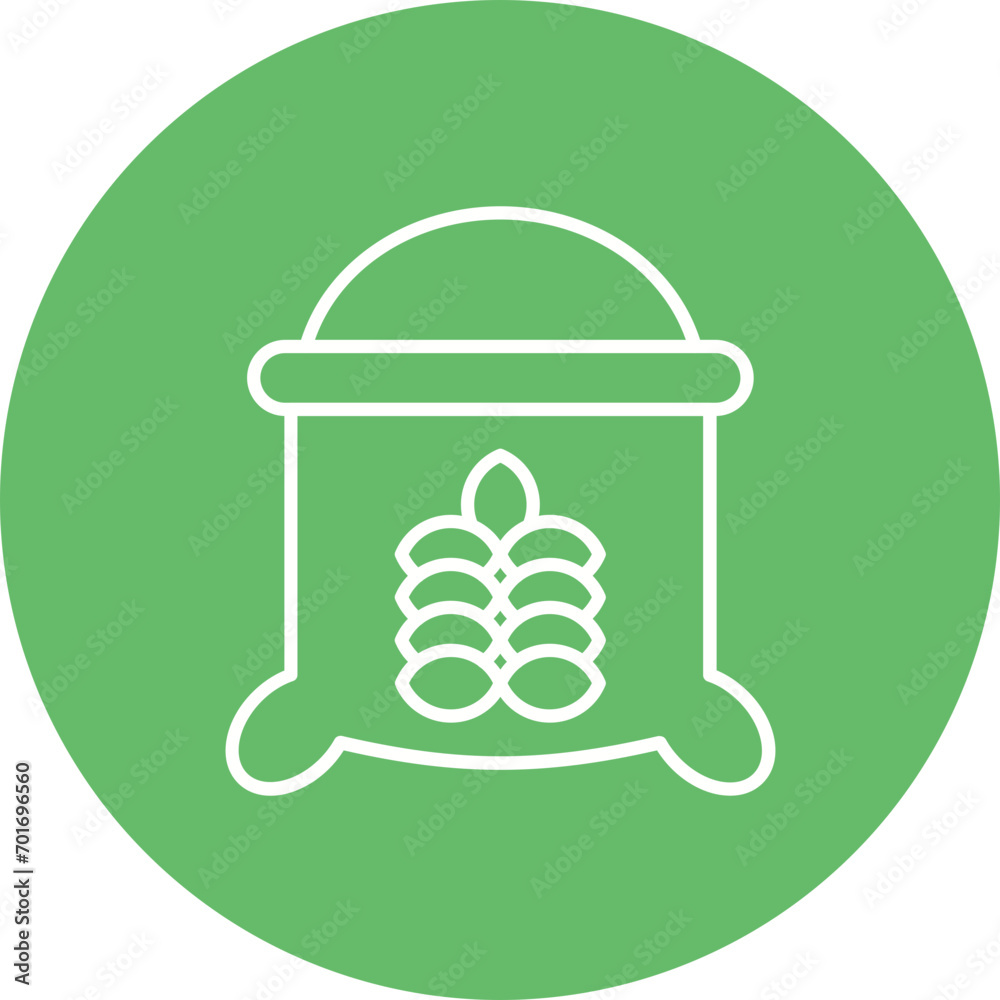 Grains Line Color Icon