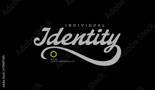 Urban edge, identity, abstract typography motivational quotes modern design slogan. Vector illustration graphics print t shirt, apparel, background, poster, banner, postcard or social media content.