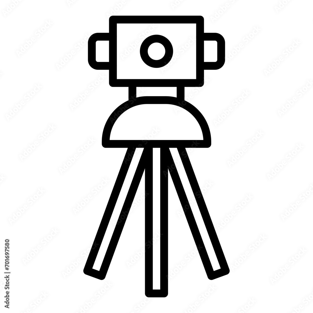 Theodolite Line icon Theodolite Line icon