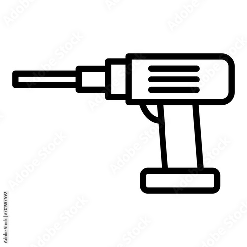 Drilling Machine Line icon