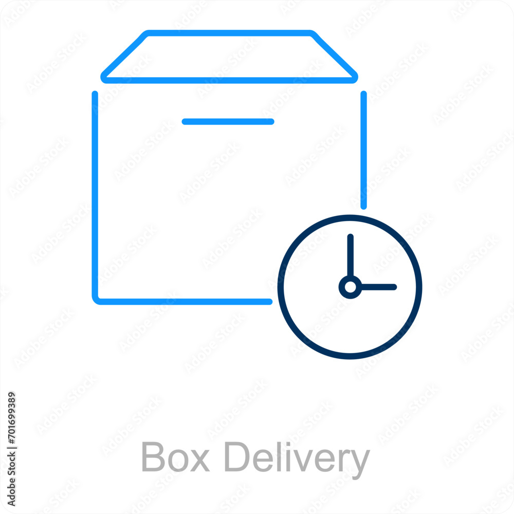 Box Delivery and parcel icon concept