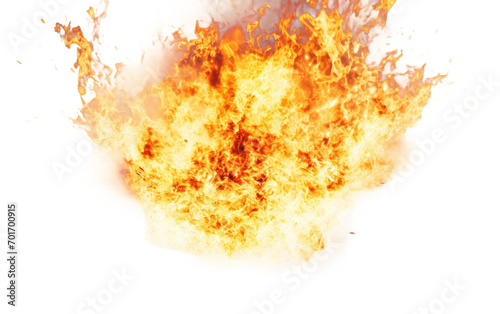 A Dazzling Display of Fire Explosion Ignites with Mesmerizing Sparks Isolated on a Transparent Background PNG