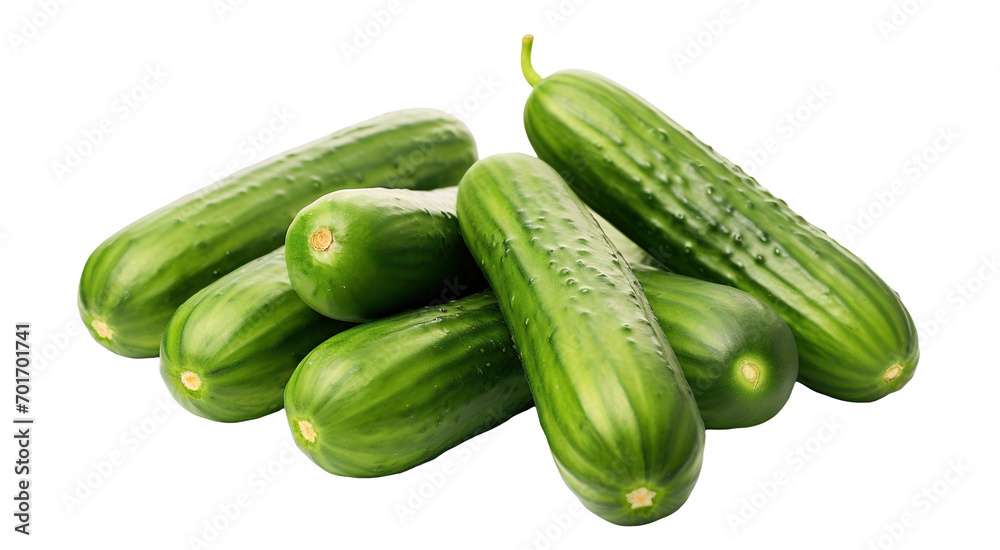 Delicious cucumbers cut out Delicious cucumbers cut out