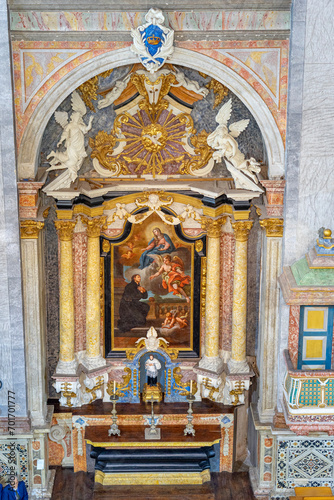 side chapel of the church of Nossa Senhora da Conceição, municipality of the city of Santarem-estremadura-portuga