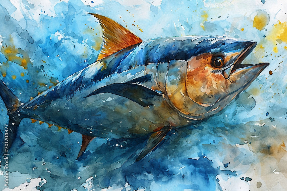 painting of a tuna