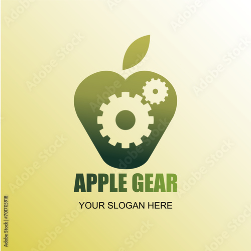 Apple and Gear Logo (ID: 701705918)
