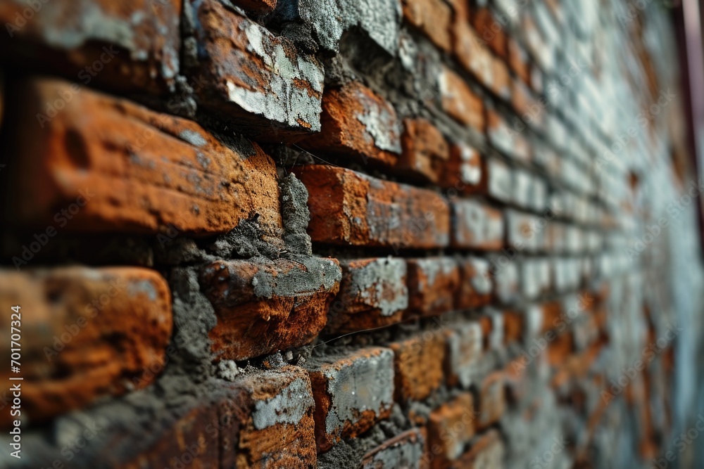 A close-up image of a brick wall. This texture can be used as a background or for architectural design projects A close-up image of a brick wall. This texture can be used as a background or for architectural design projects