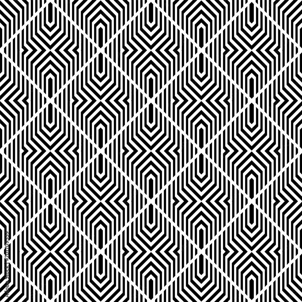Abstract Seamless Geometric Checked Pattern. Black and White Texture. Abstract Seamless Geometric Checked Pattern. Black and White Texture.