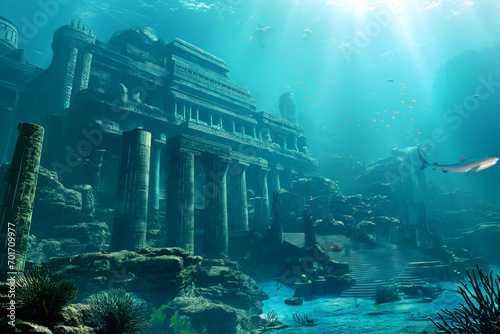 underwater ruins, Atlantis