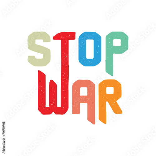 STOP WAR  typography t shirt design