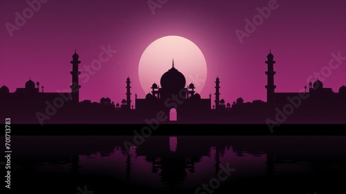 Abstract Illustration of Taj Mahal