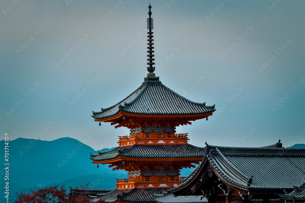Pagoda of Kijomizu-dera, Kyoto buddhist temple