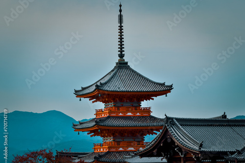 Pagoda of Kijomizu-dera, Kyoto buddhist temple