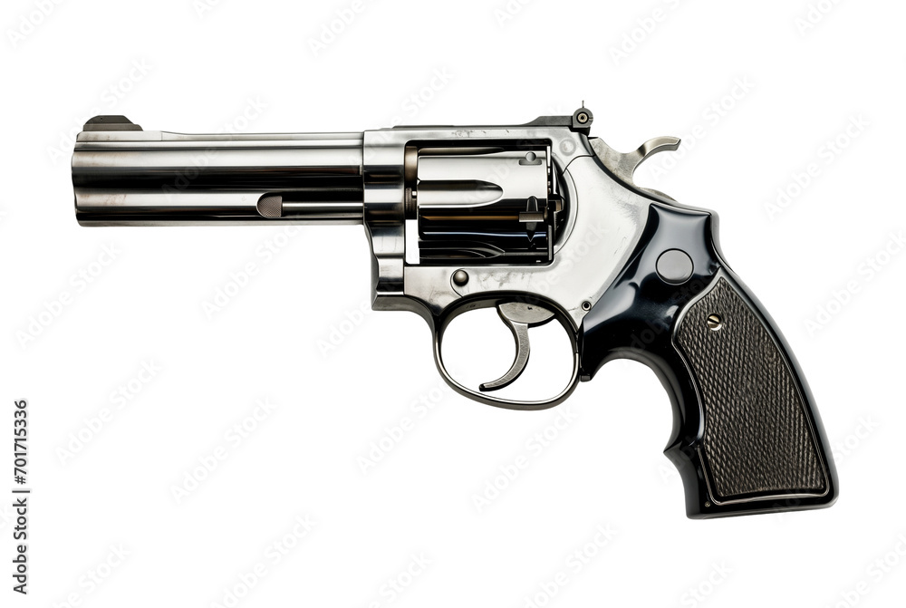 Generic black revolver gun png, isolated on white or transparent background, steel firearm, weapon pistol cut out Generic black revolver gun png, isolated on white or transparent background, steel firearm, weapon pistol cut out