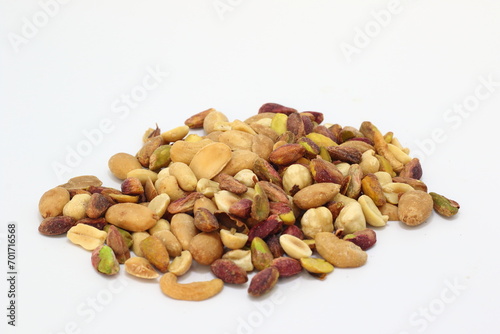  nuts isolated on white background