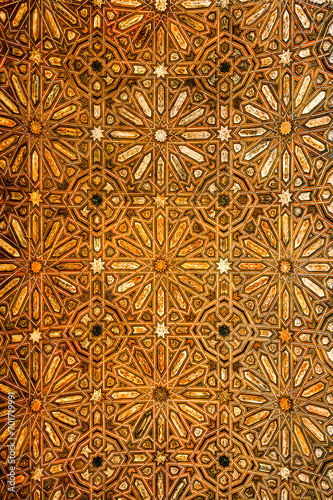 Medieval architectural features in Alhambra, Granada, Spain