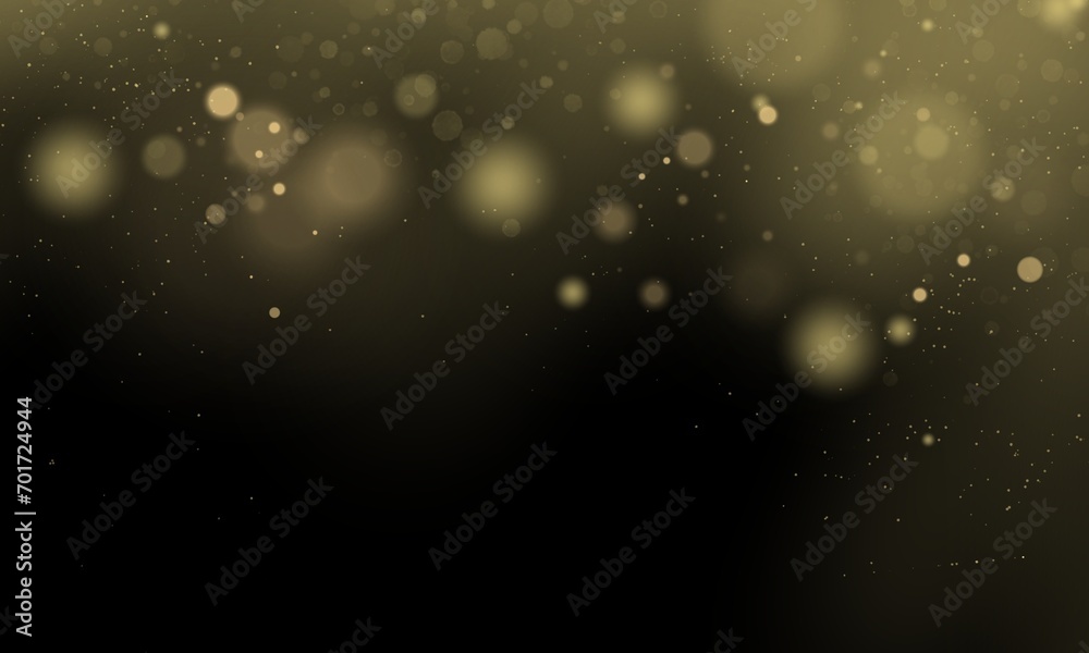 Obraz premium gold bokeh on the black background