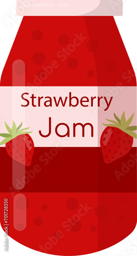 Jar With Strawberry Jam