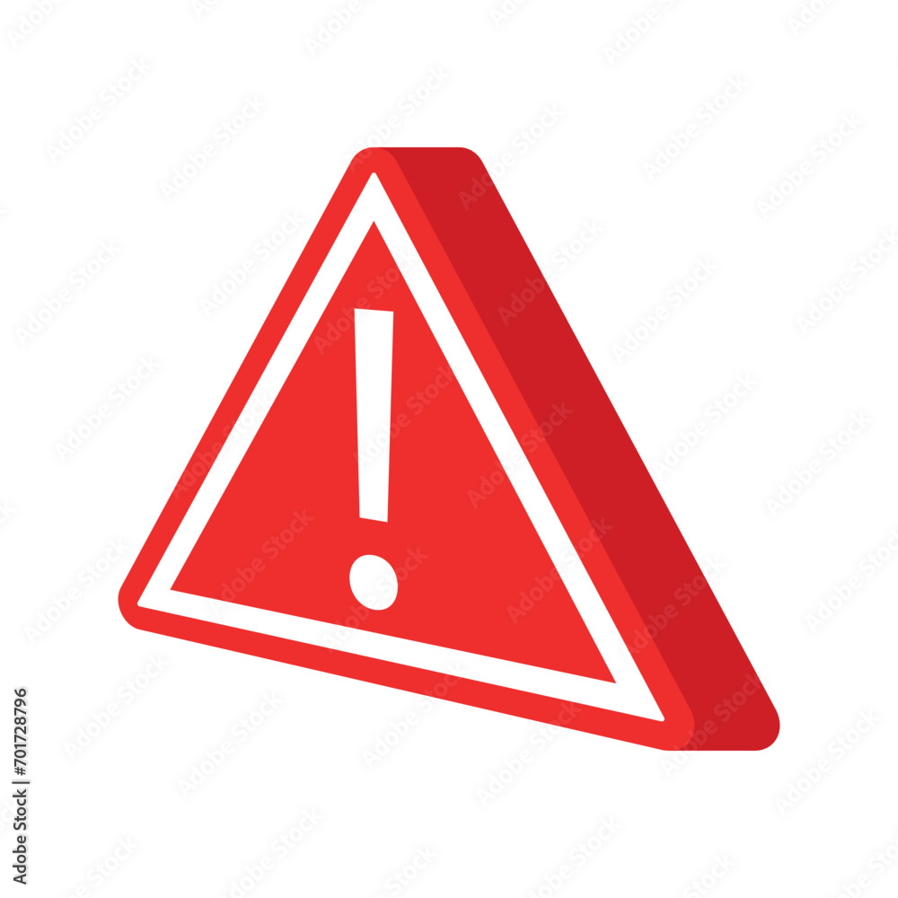 Danger sign with exclamation point Danger sign with exclamation point