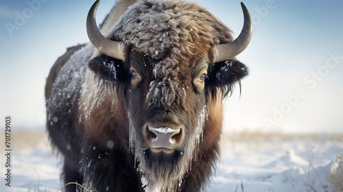 buffalo, winter, wildlife photo © Uwe
