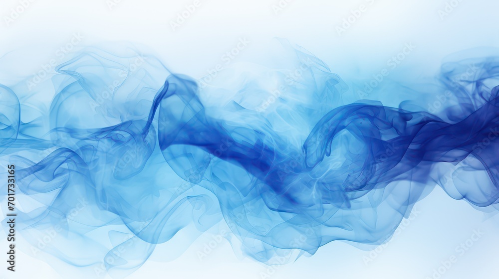 blue smoke on white background