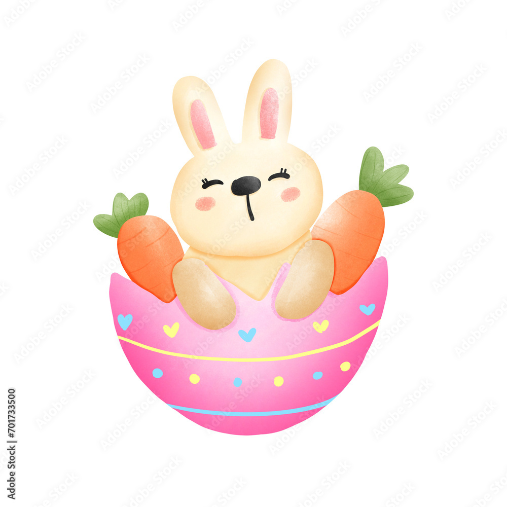 Obraz premium easter bunny with egg