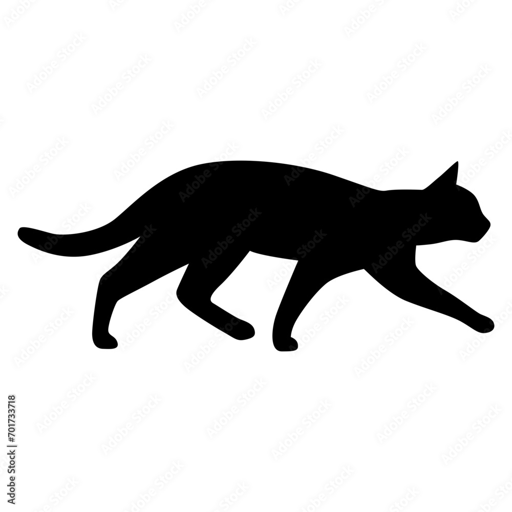 Fototapeta premium Cat Silhouette