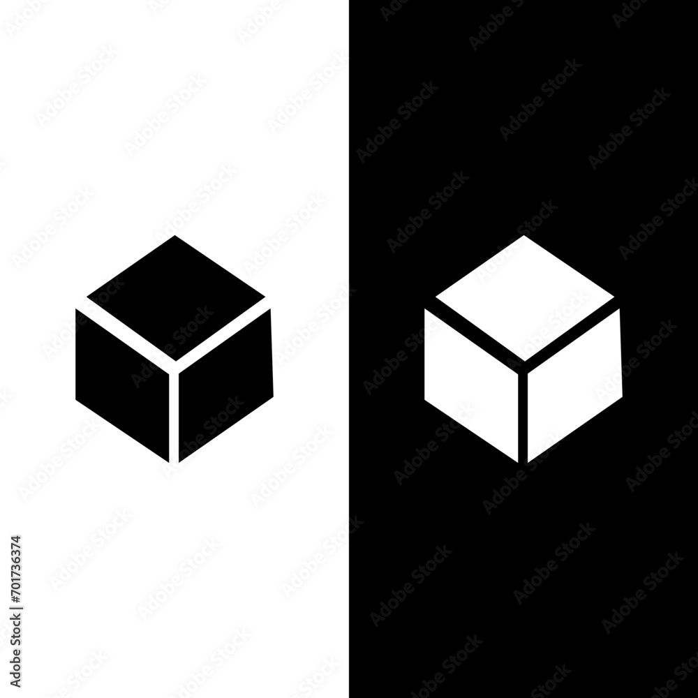 black and white cubes logo black and white cubes logo