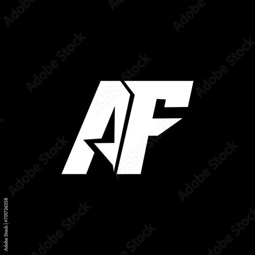 AF business company letter logo design