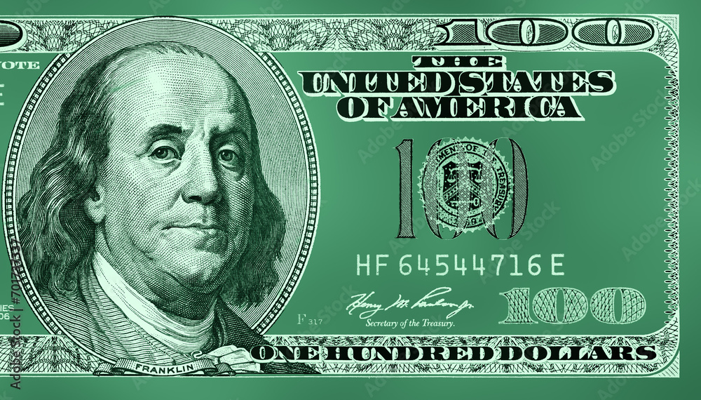 Φωτογραφία US 100 dollar banknote for design purpose