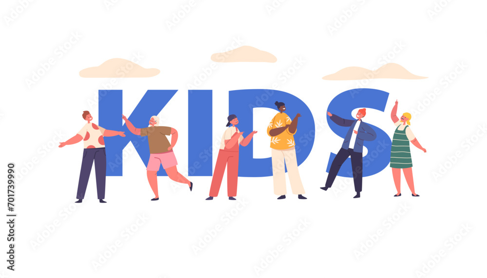 Kids, Energetic, Imaginative, And Playful Boys and Girls Characters, Filled With Curiosity, Joy, And Innocence, Poster Kids, Energetic, Imaginative, And Playful Boys and Girls Characters, Filled With Curiosity, Joy, And Innocence, Poster