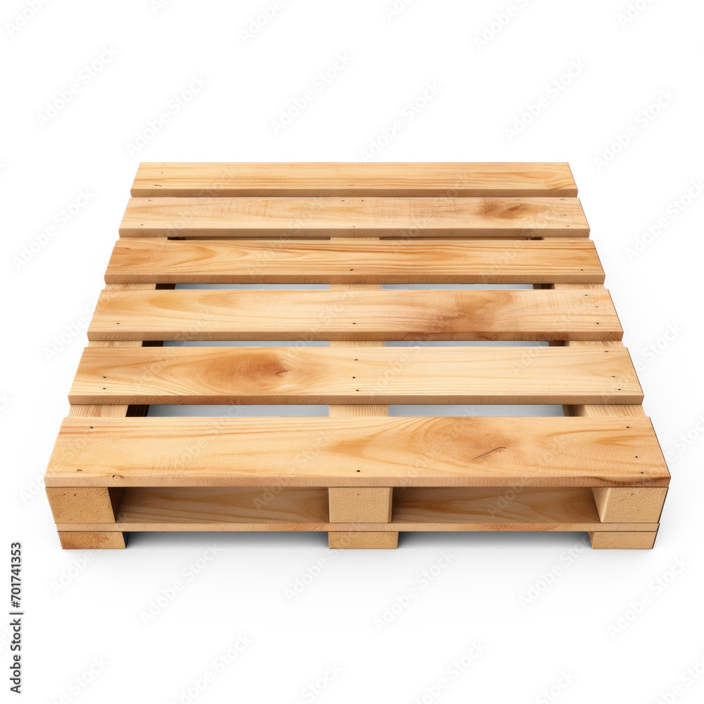 wooden pallet on isolate transparency background, PNG