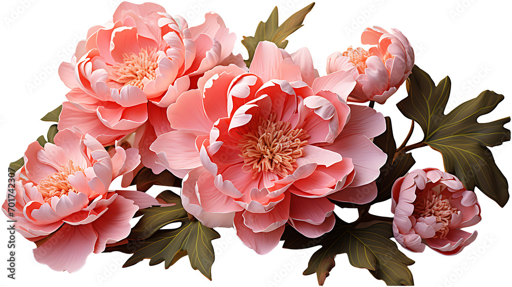 Peony flower on a transparent png background Peony flower on a transparent png background