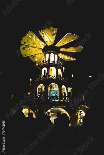 Christmas market decoration in Munich, Germany
