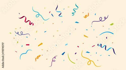 Confetti pattern, celebration background, birthday clipart or confetti explosion for birthday banner, party background, holiday, office, anniversary & graduation celebration
