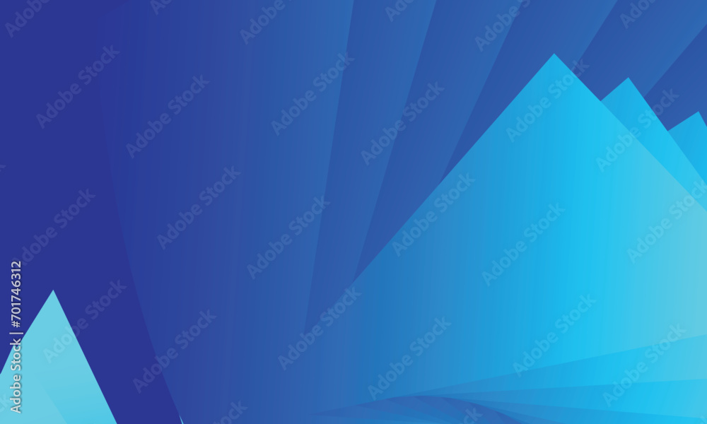Obraz premium abstract blue background with triangles for design card and business