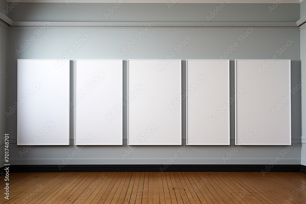 Fototapeta premium Minimalist Poster Frame Mockup Gallery created with Generative AI