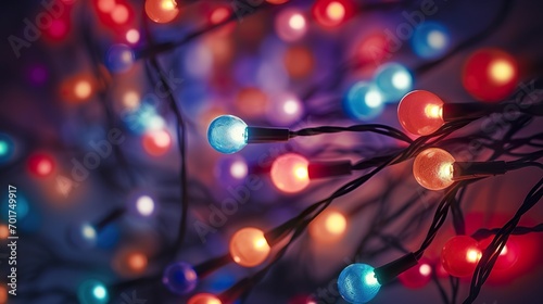 Twinkling Tangle: Festive Christmas Lights Pattern