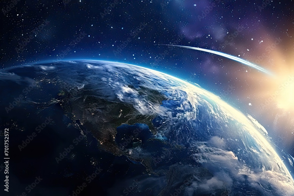 Celestial odyssey. Astronomical journey through universe and galaxy. Epic cosmos. Earth and planets in vastness. Stellar perspectives. Exploring night sky with earth and beyond Celestial odyssey. Astronomical journey through universe and galaxy. Epic cosmos. Earth and planets in vastness. Stellar perspectives. Exploring night sky with earth and beyond