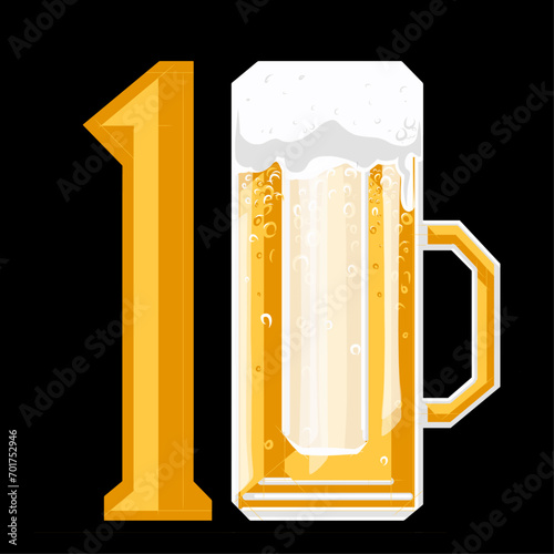 illustration of a glass of beer