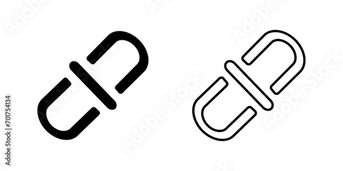 link unlink broken icon vector design