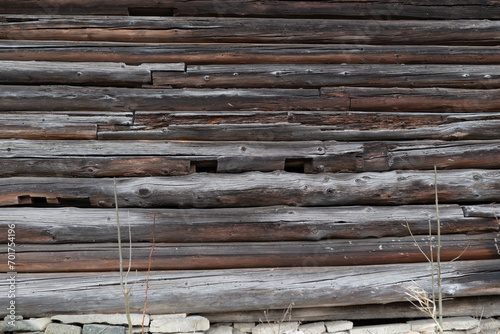 Ściana z drewna od stodoły  © kudlacz1984