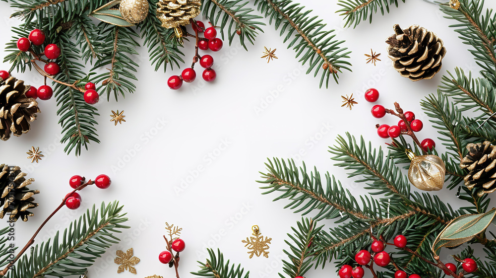 Christmas background with fir branches Christmas background with fir branches